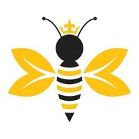 vistoso abeja icono vector diseño. plano insecto icono