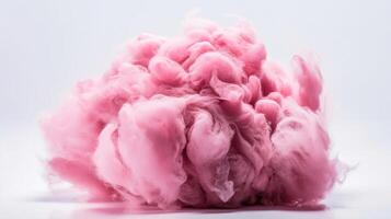 rosado algodón caramelo. ilustración generativo ai foto