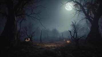 Halloween spooky background. Illustration photo