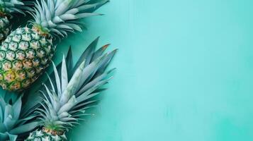 Pineapples tropical background. Illustration photo