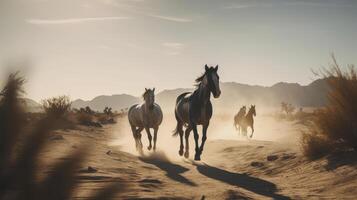 Horse in natural background. Illustration photo