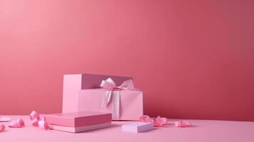 Holiday Background with Gift Box. Illustration photo