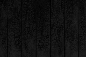 gray black dark textured background of cracked paint on wooden wall photo