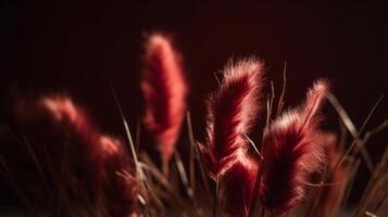 Dry Rabbit tail grass. Illustration photo
