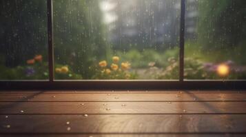 Summer rainy background. Illustration photo