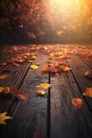 Magic Autumn Fall Background. Illustration photo