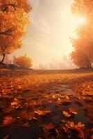 Magic Autumn Fall Background. Illustration photo