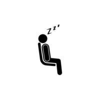 seating place to sleepplace for patients vector icon