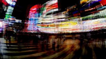 kabukicho rosso leggero e divertimento quartiere nel tokyo a notte video