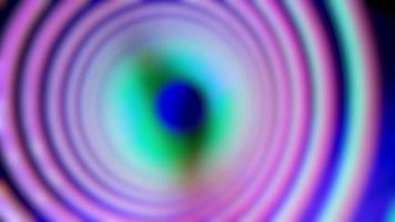 A marco shot traveling inside of a coiled slinky toy video