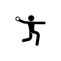 Gymnast with a ball vector icon