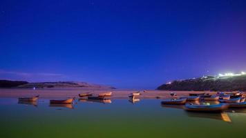 timelapse at the moulay bousselham lagoon on the morocco altantic coast video