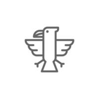Eagle, USA vector icon