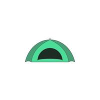 tent color vector icon