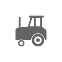 tractor, wheels vector icon