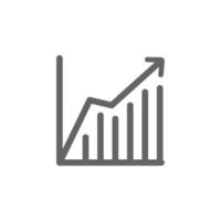 Statistic rating vector icon