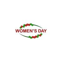 Women s day, poster color vector icon