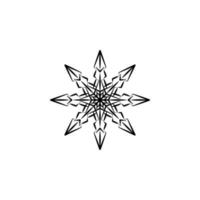 Snowflake vector icon