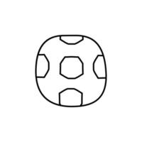 soccer ball sketch vector icon