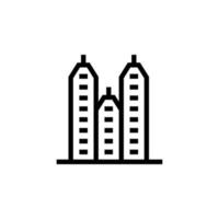 icono de vector de edificio