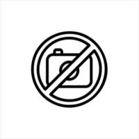 no photos in flat design style vector