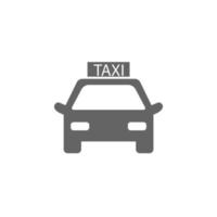 Taxi coche vector icono