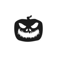 pumpkin halloween silhouette vector icon