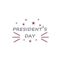 President's day 2 colored vector icon