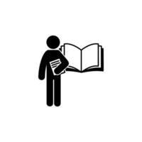 man with language degree vector icon