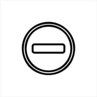 no entry in flat design style vector