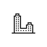 icono de vector de edificio