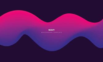 Wavy layer background temolate copy space for poster, banner, or landing page vector