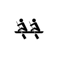 rowing vector icon