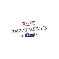 Happy President's day 2 colored vector icon