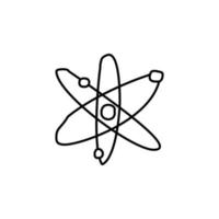 atomic elements sketch vector icon