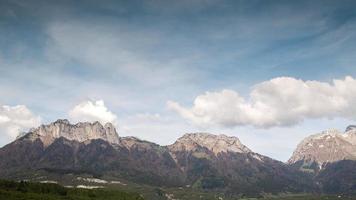 timelapse of annecy lake in the french alps with mountains in the background video
