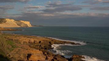 beautiful wild coastline around Sagres on portugal atlantic coast video