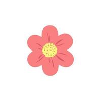 flower colored vector icon