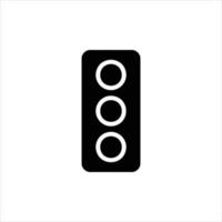 traffic light in flat design style vector