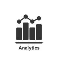 Online marketing, analytics vector icon