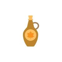 Syrup, maple vector icon