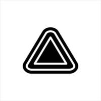 hazard in flat design style vector