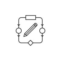 artificial intelligence bot concept line vector icon