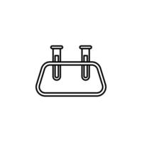 Test tube vector icon