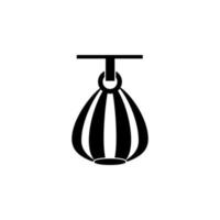 Punching bag vector icon