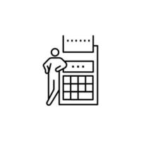 business calculator vector icon