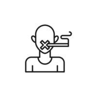 Quit smoking, smoking vector icon