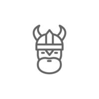 icono de vector vikingo