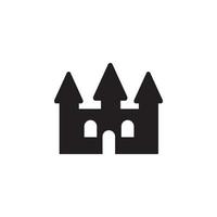 castle toy vector icon