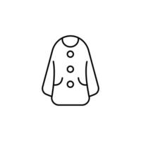 Cardigan, clothes, woman dress vector icon